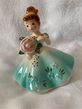 Vintage Josef Originals June Pearl Birthstone figurine